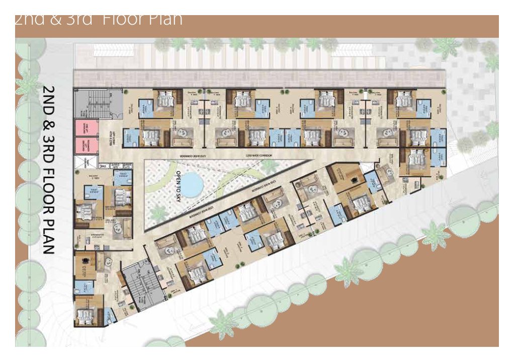 Elegante — Second & Third Floor Plan