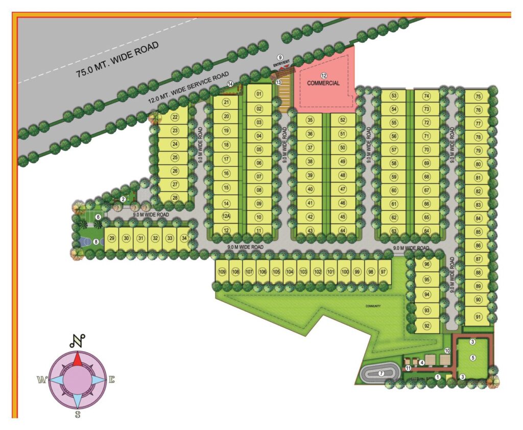 The Pride — Site Layout Plan